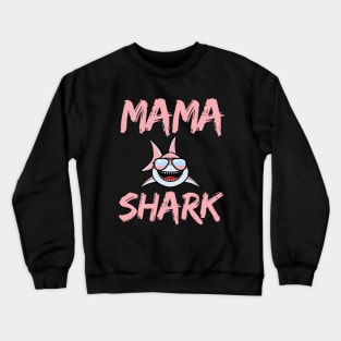 Funny mama shark mothers day gift Cute Cool Summer Momny Crewneck Sweatshirt